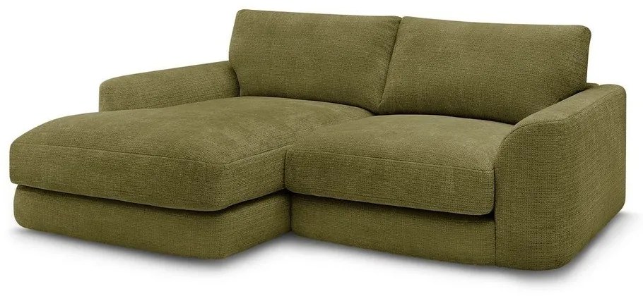 Khaki zsenília sarokkanapé (bal oldali-heverő résszel) Leonore – Bobochic Paris