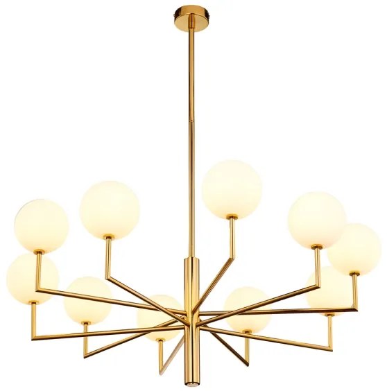 Jupiter 1931 - Csillár rúdon FEME 10xG9/40W/230V sárgaréz