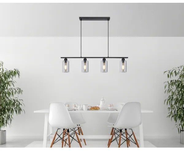 Globo 15465-4H - Csillár zsinóron HADERA 4xE27/60W/230V