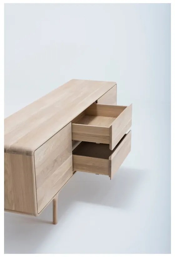 Fawn tömör tölgyfa TV állvány - Gazzda