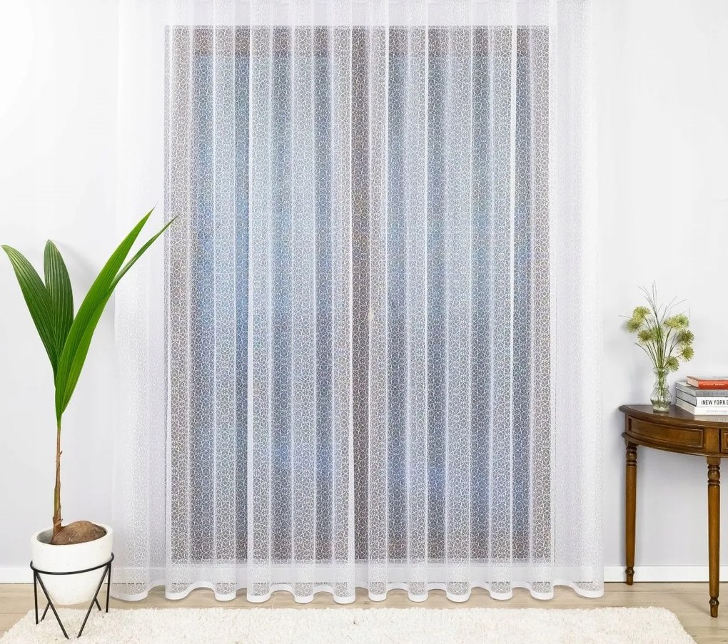 Fehér Elegancia Függöny Ráncoló Szalaggal 350x295