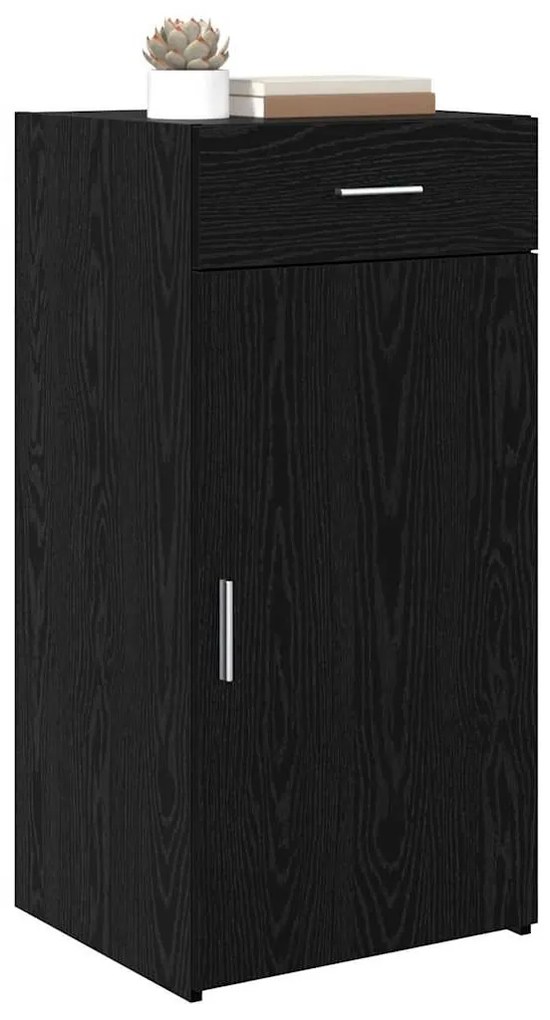 Széf fiókkal Musta tammi 42.5 x 40 x 93 cm Faanyag