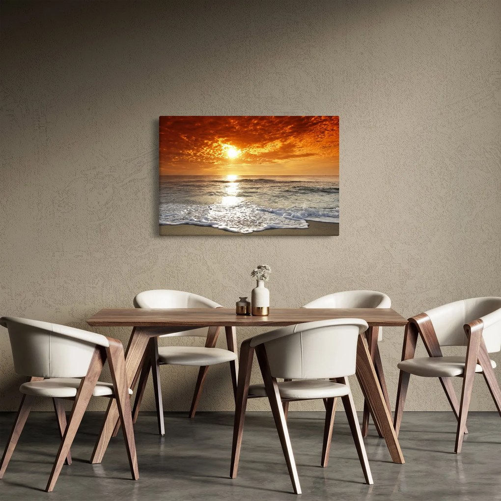 Naplemente Korzikán képe (90x60 cm)