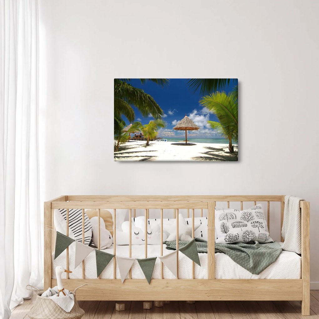 Kép - Fehér homokos strand (90x60 cm)