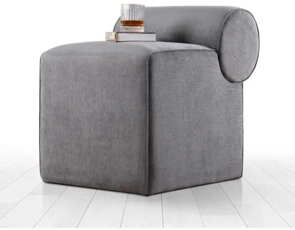 TIKI puff 47x45 cm szürke