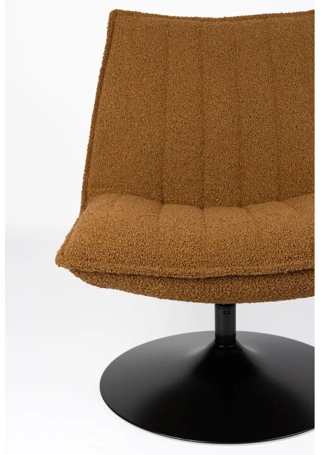 Okkersárga buklé fotel Jax – White Label