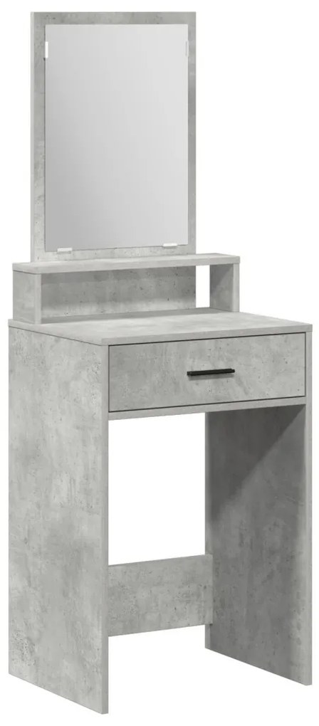 Fésülködőasztal Fiókokkal Beton Szürke 50x41x140 cm