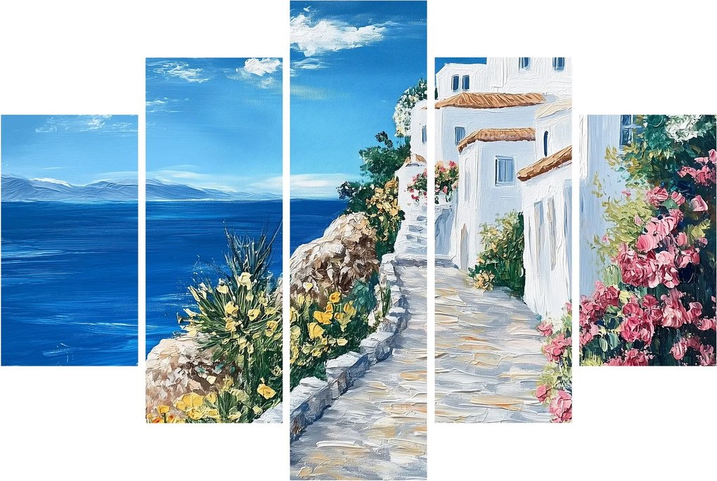 Kép - Sikátor a tenger mellett (150x105 cm)