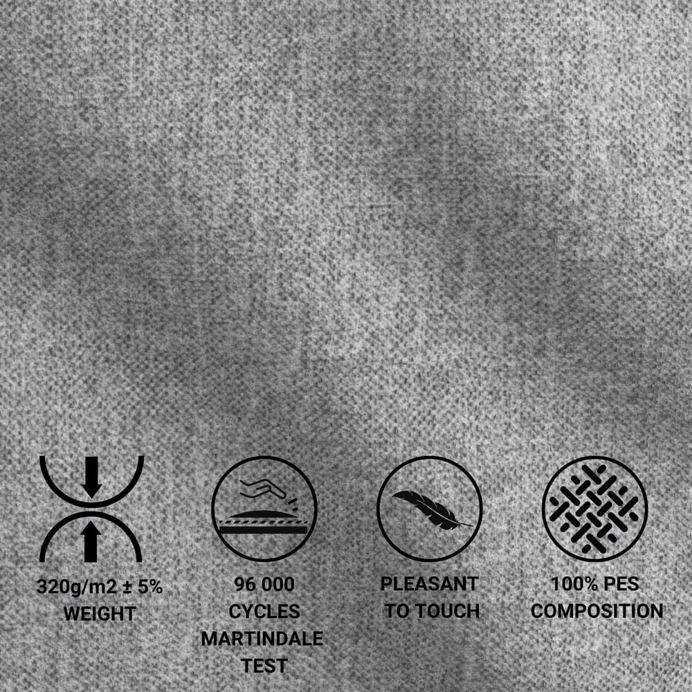 Szürke ágyneműtartós boxspring ágy 180x200 cm Monpelli – Maison de Rêve