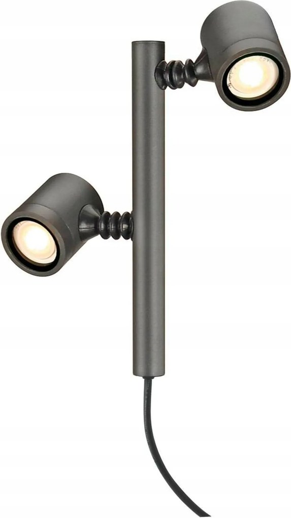 Slv Big White Myra 2, kültéri lámpa tüskés, két izzó, Led GU10 51 m