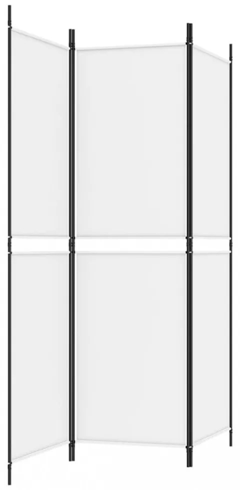 fehér 3 paneles szövetparaván 150x180 cm