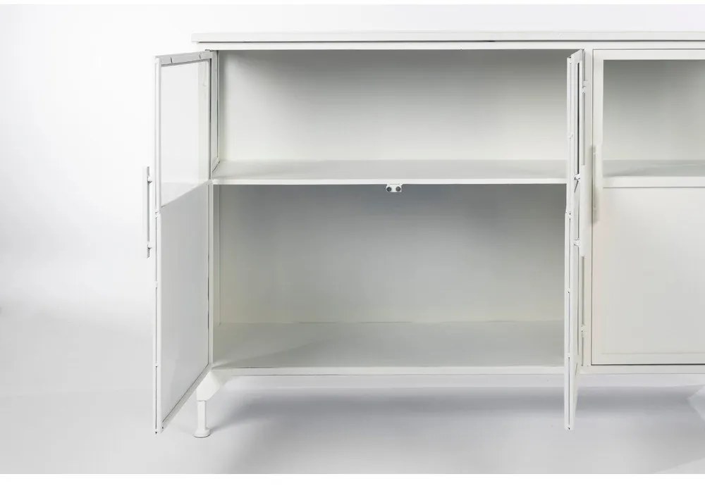 Fehér fém tálalószekrény 35x80 cm Miya – White Label