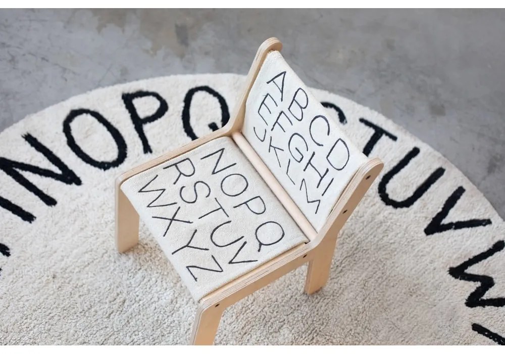 Bézs-natúr színű gyerek szék ABC – Lorena Canals