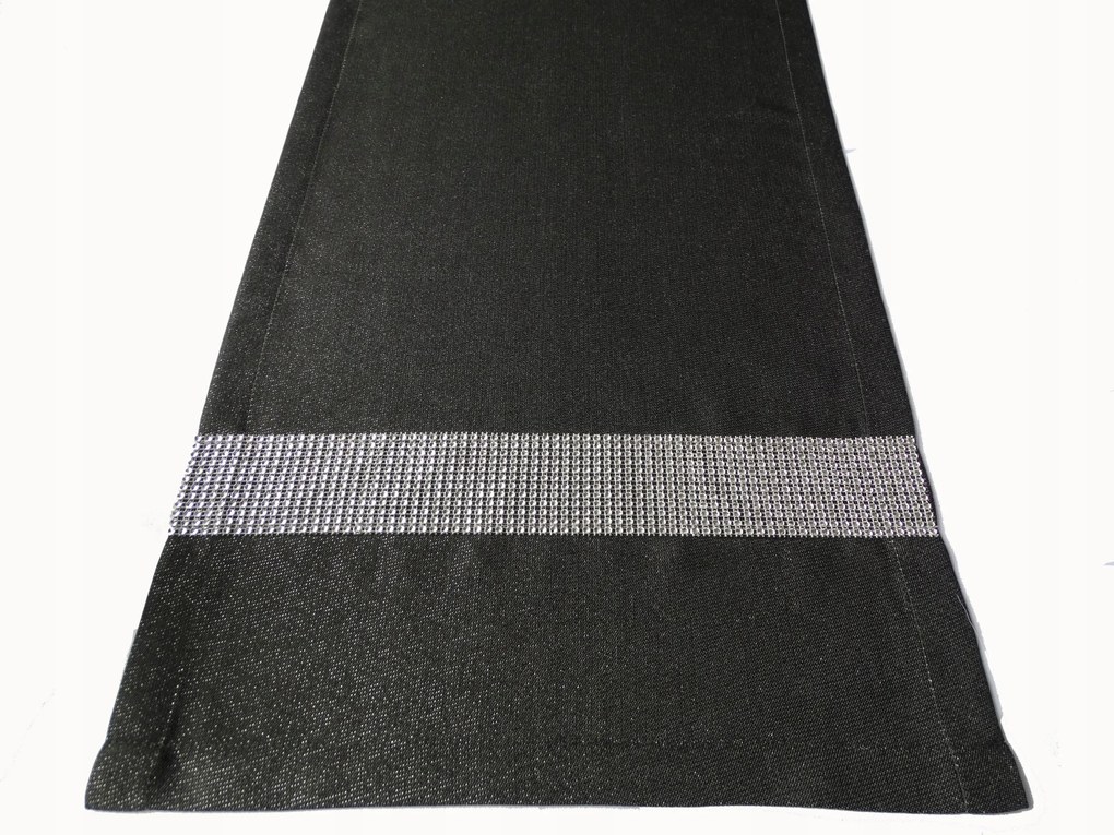 Mg Futófelület Fekete Strassz Ezüst 40x170