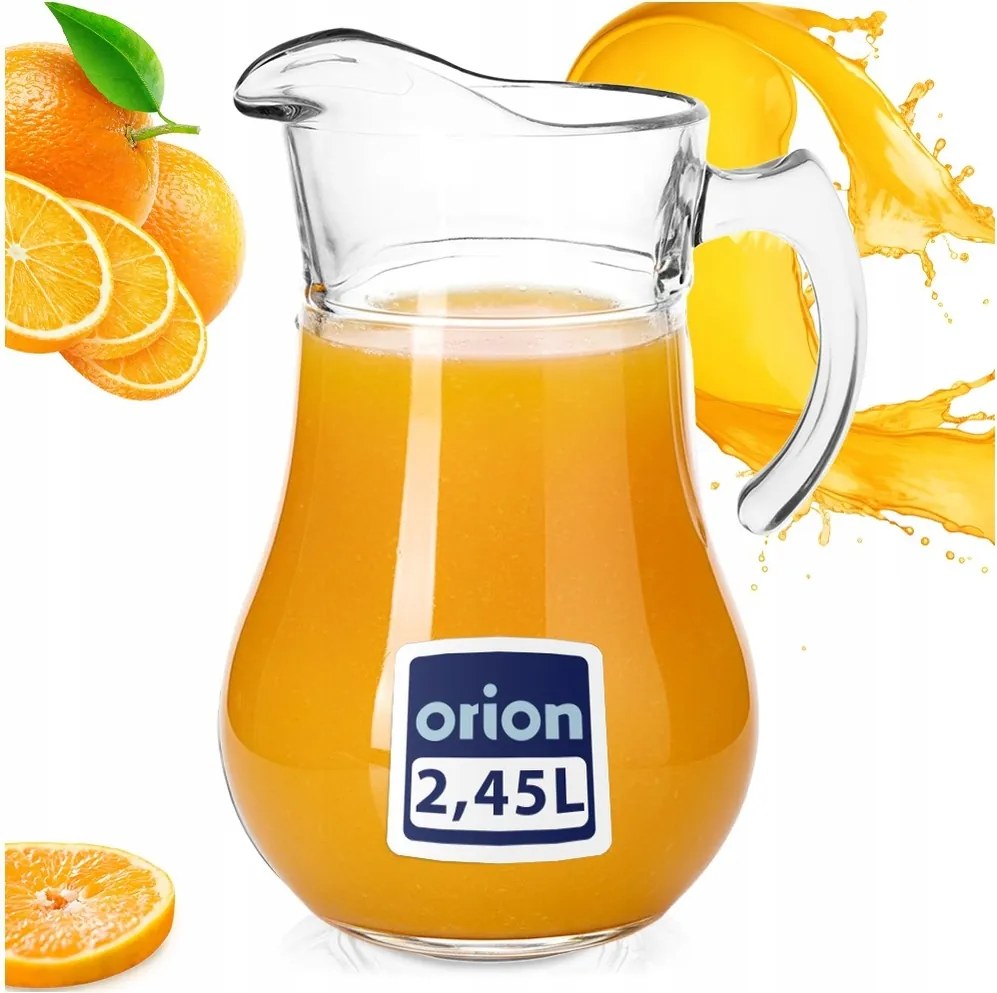 Üveg Italos kancsó gyümölcslé kompót limonádé ital víz nagy 2,4L