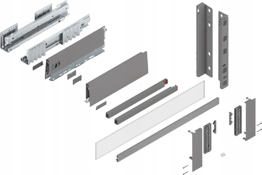 Blum Fiók Merivobox 270 Magas E belső Szürke 40kg