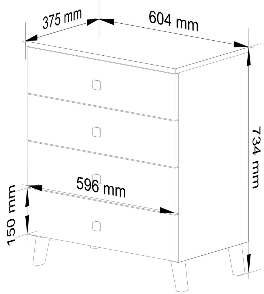 Komód Mobian 4 (kasmír). 1107560