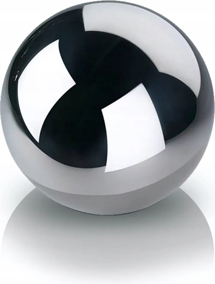 Dekorációs gömb rozsdamentes acél polírozott tükör 30 cm