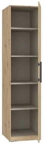 MARO gardróbszekrény 51x213 cm artisan tölgy