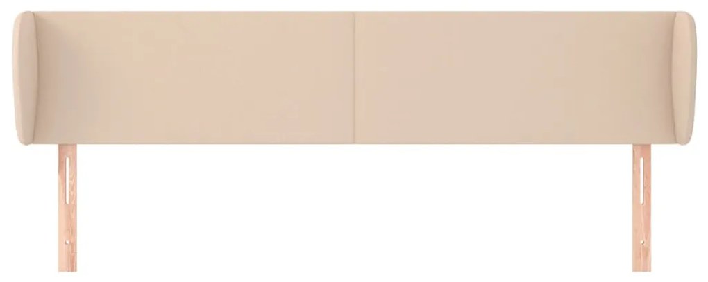 cappuccino műbőr szárnyas fejtámla 163x23x78/88 cm