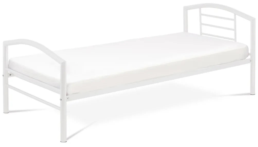 Egyszemélyes Fém Ágykeret Fehér Színben 90x200 cm