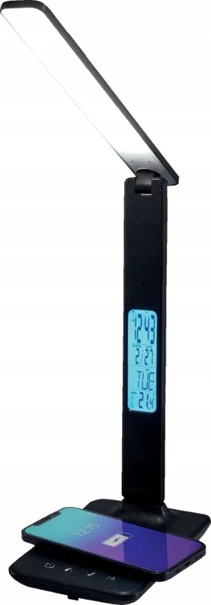 Huslog Asztali lámpa naptárral fekete OW-3912