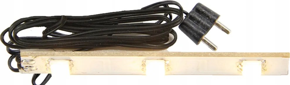 Led szalag modul, 3 Led, szín: meleg fehér- 4,5V- Betlehem világításhoz