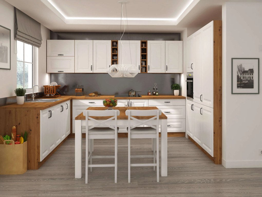 Alsó konyhaszekrény Sheila 105 ND 1F BB (artisan tölgy + fehér). 1032448