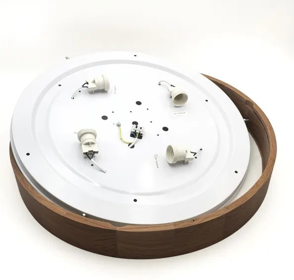 Brilagi - LED mennyezeti lámpa CARVALHO 4xE27/60W/230V tölgy-cseresznye átm. 57,5 cm