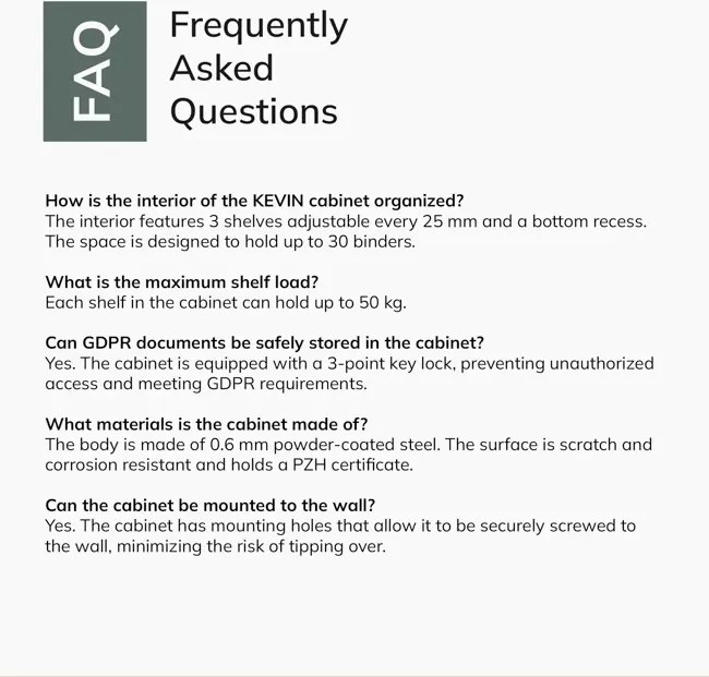 Fém irodai iratszekrény antracit-fehér KEVIN 900 x 1400 x 400 mm