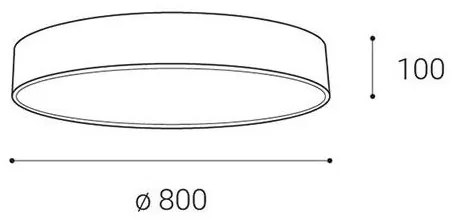 LED2 - LED Dimmelhető mennyezeti lámpa MONO LED/100W/230V 3000K/4000K fehér