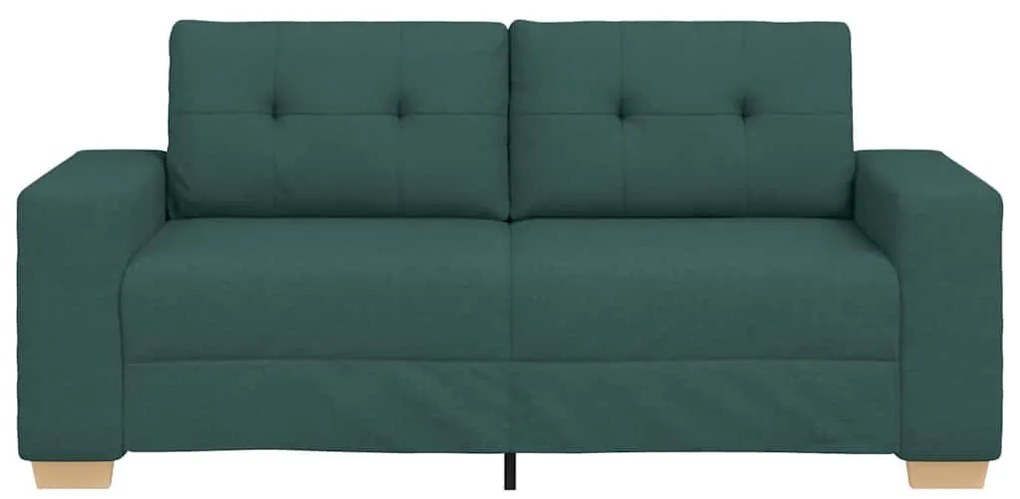 sötétzöld szövet loveseat kanapé 140 cm
