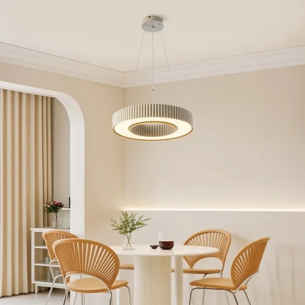 BRILAGI - Dimmelhető LUMIX LED csillár, 48 W, 230 V, 3000–6000 K, bézs, átmérő 50 cm + távirányító
