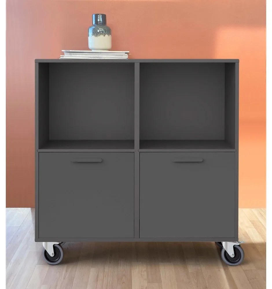 Keep by Hammel fekete gurulós komód