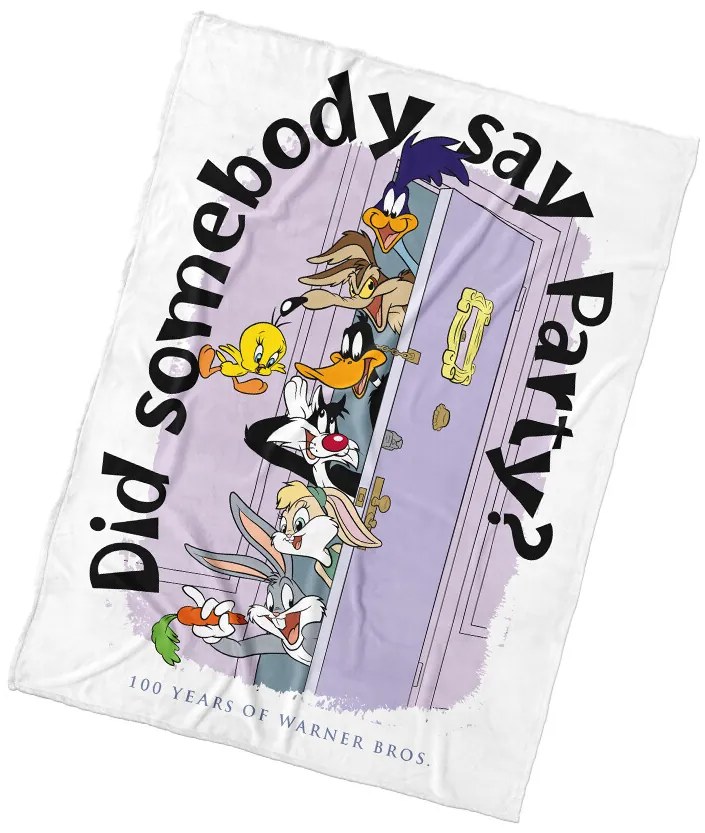 Carbotex Gyerek takaró Looney Tunes Párty uTrhlíků , 130 x 170 cm