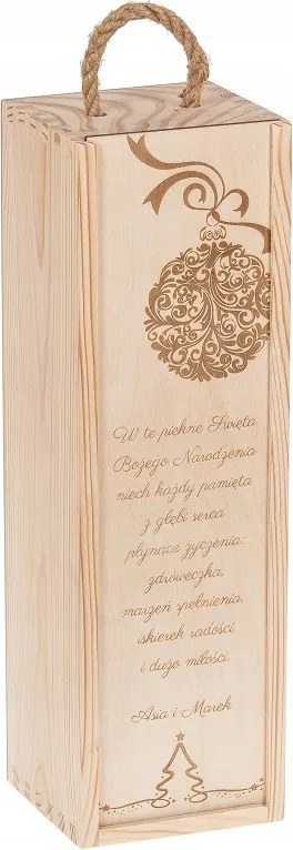 Borosdoboz Ajándék Karácsonyi Öko gravírozás