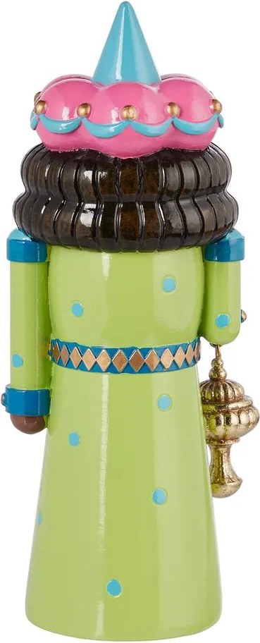 X-MAS dekor figura király zöld 20 cm