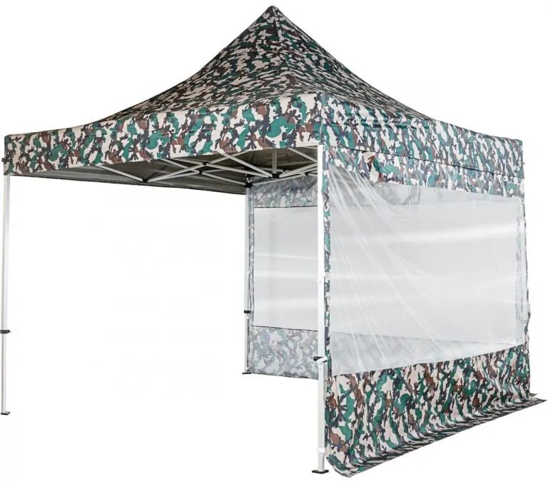 INSTENT® PRO Oldalfal ablakkal sátrakhoz 3 x 3 m Woodland