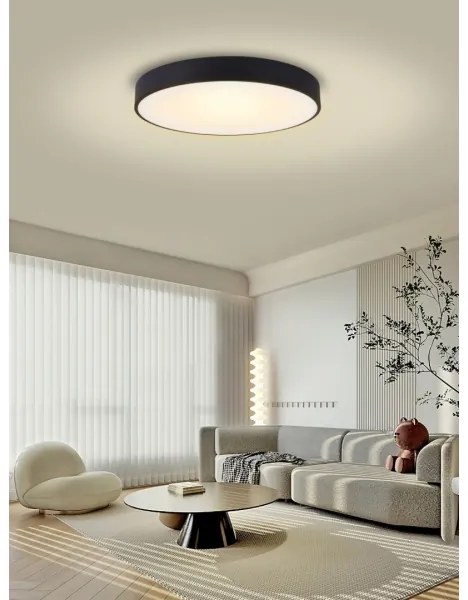 Immax NEO 07203L-LED Dimmelhető mennyezeti lámpa RONDATE 65W/230V Tuya fekete + távirányító