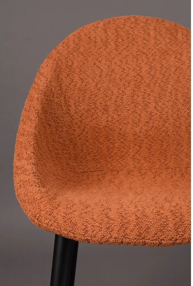 Narancssárga kárpitozott étkezőfotel Fenna – Dutchbone