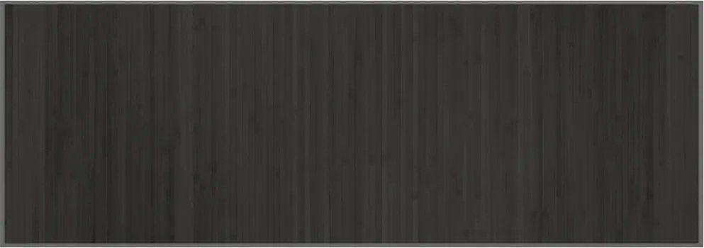 vidaXL négyszögletű szürke bambusz szőnyeg 70 x 200 cm
