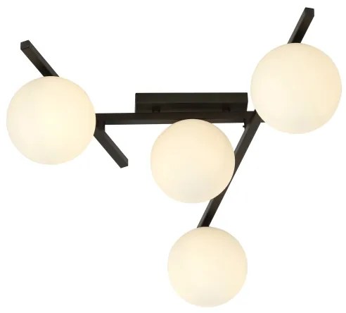 Mennyezeti lámpa SMART 4xE14/10W/230V fekete/fehér