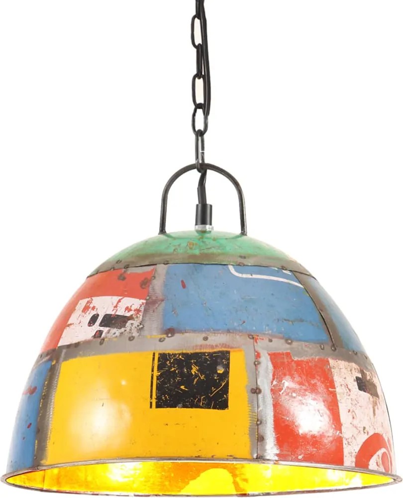 vidaXL kerek többszínű vintage ipari függőlámpa 25 W 31 cm E27