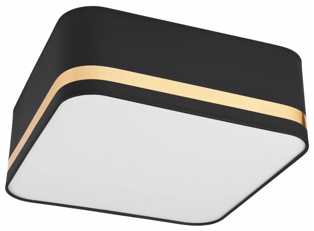 Mennyezeti lámpa SIRJA SQUARE 2xE27/60W/230V 35x35 cm fekete