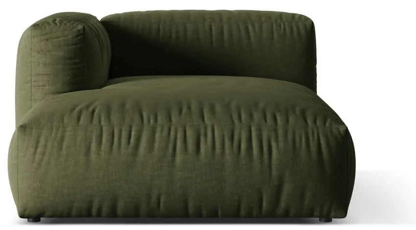 Zöld kanapé modul (bal oldali) Martina – Micadoni Home