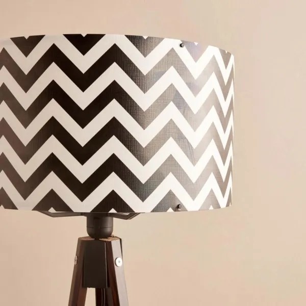 Állólámpa AYD 1xE27/40W/230V barna/fekete/fehér