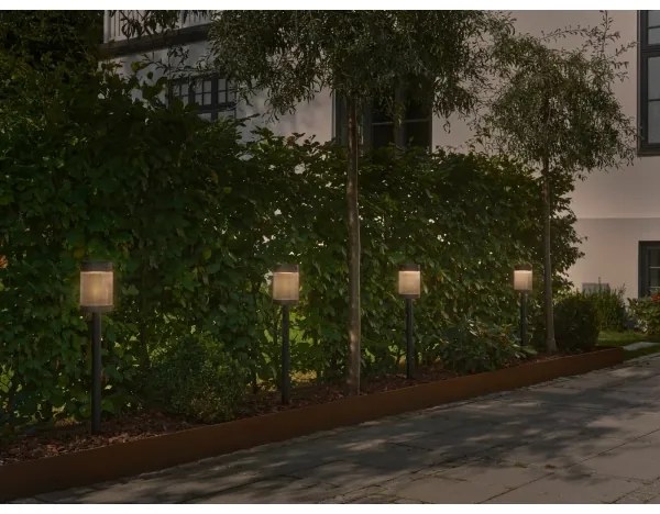 Nordlux - LED napelemes lámpa COUPAR LED/3,2W/5V IP44 fekete