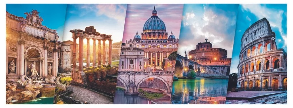 Trefl Panoráma puzzle Utazás Olaszországban , 500darabos puzzle