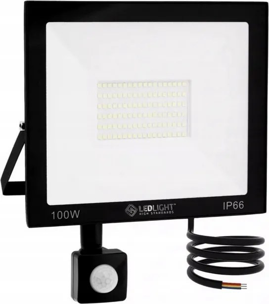 Fényvető Halogén Lámpa 100W Kültéri Reflektor Mozgásérzékelő IP66