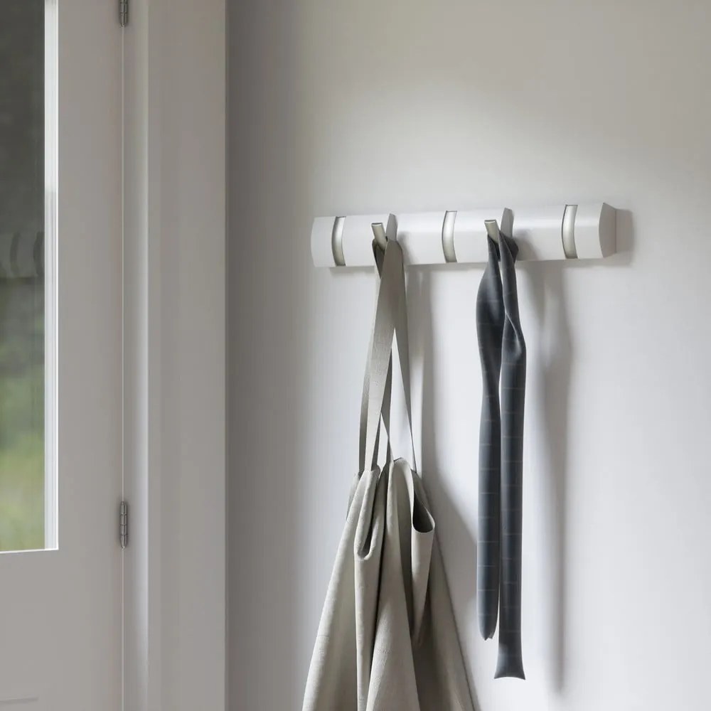 Fehér nyárfa fali fogas Flip – Umbra